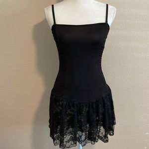 Free People Intimately black lace corset slip dress Size Small nwot!
